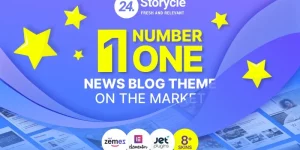 Grab Thousands of Excellent Possibilities with 24.Storycle WordPress Website Template for Blogging For those who have been always dreaming about the all-in-one multipurpose news and blog theme