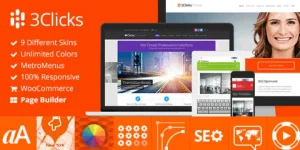 The 3Clicks is the most flexible and complete theme we’ve ever created. Its modernand fully responsive design best fits into current web trends. Included skins and demo content makes it ready to work in just a few minutes. We put a lot of effort to make the theme intuitive to…