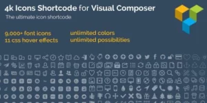 Boost your site's visual appeal with 4k Icon Fonts for WPBakery Page Builder. Access over 9