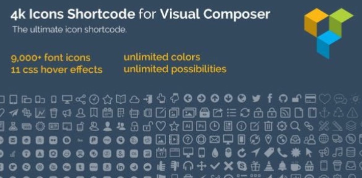 Boost your site's visual appeal with 4k Icon Fonts for WPBakery Page Builder. Access over 9