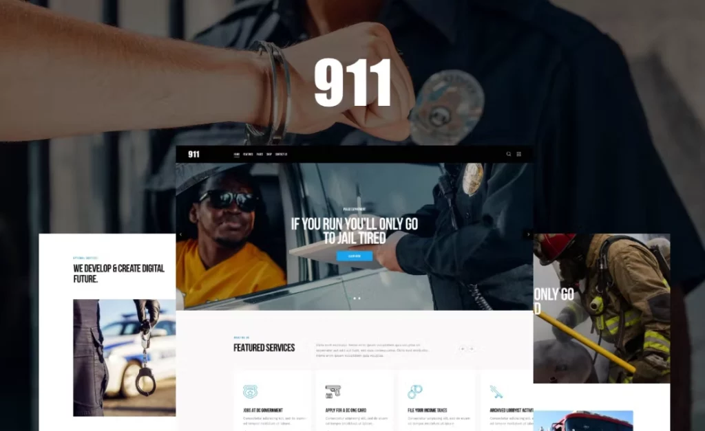 This stylish  responsive theme is perfect for police and fire department