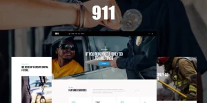 This stylish  responsive theme is perfect for police and fire department