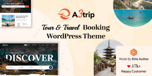 Discover the Perfect Travel Companion: A3trip - Tours  Travels WordPress Theme Hey there