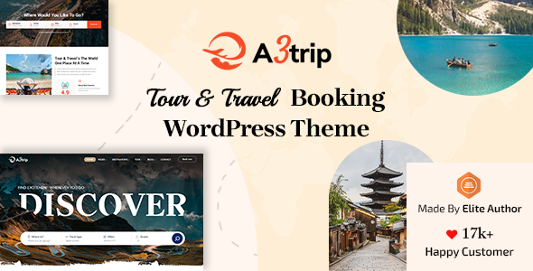 Discover the Perfect Travel Companion: A3trip - Tours  Travels WordPress Theme Hey there