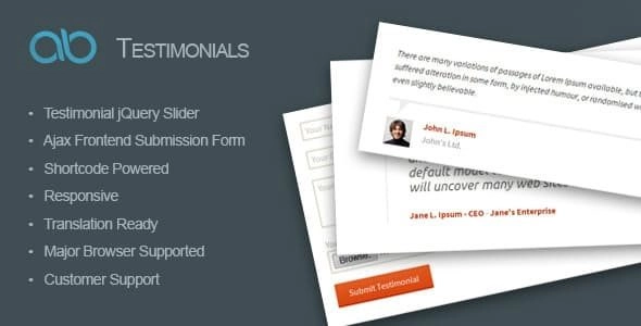 Elevate your website with the AB Testimonial WordPress plugin! Showcase client testimonials effortlessly using shortcodes