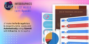 iList is first of its kind WordPress Infographic Creator Plugin to make Infographics and elegant Lists effortlessly to visualize data. This infographics maker is a simple and fast yet powerful content creation and content curation tool