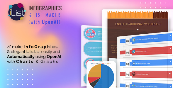 iList is first of its kind WordPress Infographic Creator Plugin to make Infographics and elegant Lists effortlessly to visualize data. This infographics maker is a simple and fast yet powerful content creation and content curation tool