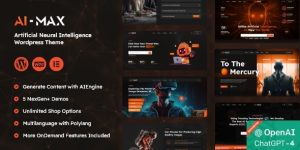 Ready to launch a cutting-edge website with the latest in AI technology? Look no further than the AI Max - Artificial Neural Network AI WordPress Theme. This sophisticated theme is designed to simplify the creation of AI-focused blogs