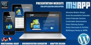 MyApp is a modern Specialized WordPress Theme for Application Developers. You can use Documentation Generator to create professional looking documentation in seconds. We’ve styled for you nice pricing tables. User friendly admin panel allows you to do a lot of customizations without knowing any HTML or CSS. Colors