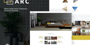 ARC is a clean and creative WordPress Theme suitable for Interior Design