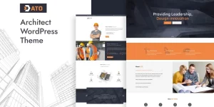 This robust Construction WordPress Theme will help you create a high-performing construction website: ATO WordPress Construction Theme can give you a fantastic construction business website