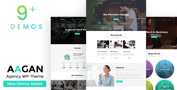 Best Business Consulting Agency WordPress theme Aagan is a Modern Consulting WordPress theme. Specially designed for Digital Agency