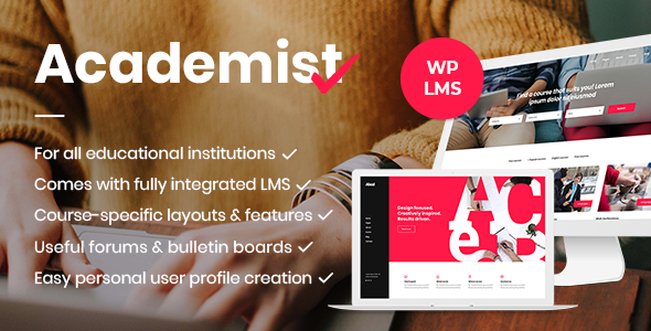 Academist: A Modern Learning Management System and Education Theme Hey there