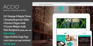 Discover the Accio - Agency One Page Parallax Responsive WordPress Theme. Perfect for agencies and creatives. Join Bevaultx for premium themes and plugins!