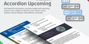 Transform your WordPress event listings with Accordion Upcoming Events for Calendarize it! Sleek design