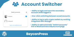 Easily switch between multiple WordPress accounts with the Account Switcher plugin. Perfect for developers and enthusiasts. Available on CodeCanyon.