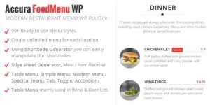 Transform your restaurant's website with Accura FoodMenu WP. Access thousands of plugins  themes via Bevaultx. Subscribe now to enhance your online menu!