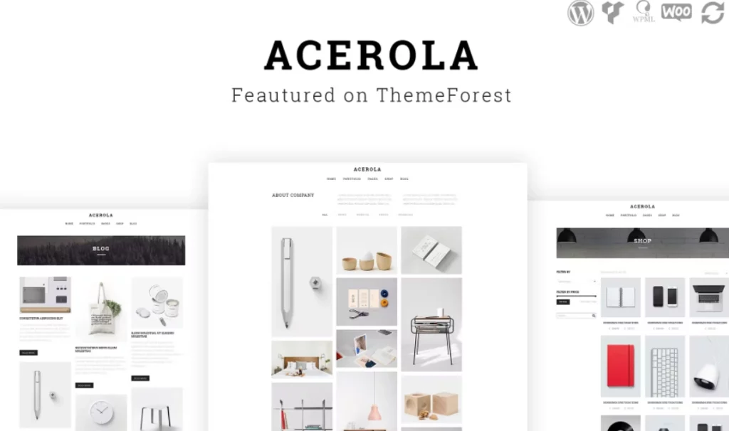 Acerola is a 100% responsive Multi-Purpose One  Multi page theme with awesome parallax effects. It’s clean and professional design is perfect for both agencies and creative studios but also for modern businesses. Acerola can be easily customized to suit your wishes – there are absolutely no limitations!