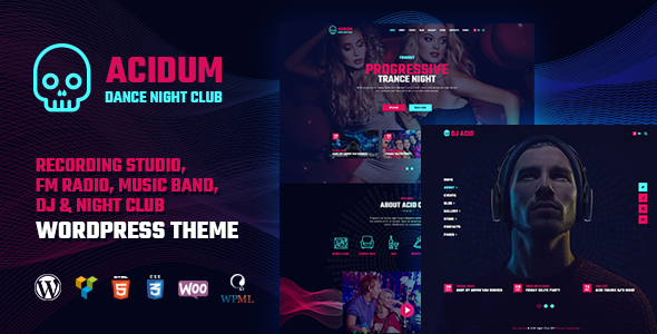 Introducing the Acidum – Dance Night Club WordPress Theme Step up your WordPress game with the incredible Acidum – Dance Night Club WordPress Theme. This electrifying theme is perfect for nightclubs