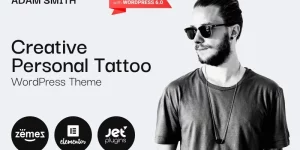 High-functional Adam Smith tattoo pro WordPress theme is good for creating a personal website if you’re an artist or tattoo studio. The well-built templates display professional tattoo abilities and skills perfectly. In this case