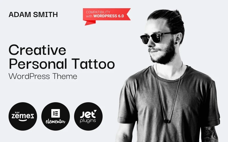 High-functional Adam Smith tattoo pro WordPress theme is good for creating a personal website if you’re an artist or tattoo studio. The well-built templates display professional tattoo abilities and skills perfectly. In this case