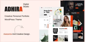 Adhira – Creative Personal Portfolio WordPress Theme. is the best design for Business 2021. any kinds of Business WordPress Theme Based on Bootstrap