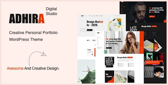 Adhira – Creative Personal Portfolio WordPress Theme. is the best design for Business 2021. any kinds of Business WordPress Theme Based on Bootstrap