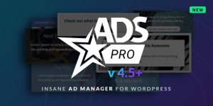 The  Best WordPress Advertising Manager in 2019 / 2018 / 2017 / 2016 Ads Pro  is a  Premium WordPress Ad Plugin  that helps you  manage