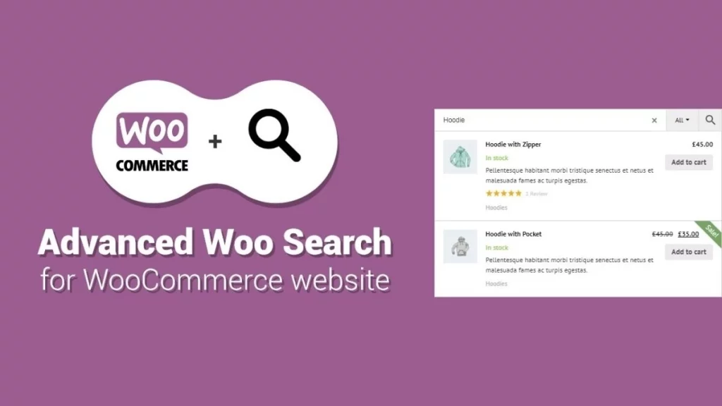 Advanced Search Plugin for WooCommerce Improve your users search experience with advanced WooCommerce products search.