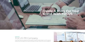 Create a professional website corresponding to the image of your PR company with Adverom theme. You will be able to present information about your company