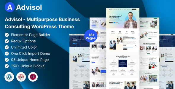 Advisol - Business Consulting WordPress Theme: Transform Your Business Website Hey there