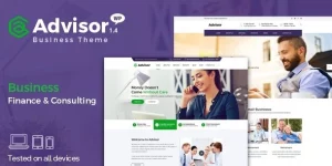 Advisor is a responsive WordPress theme perfect for financial advisors