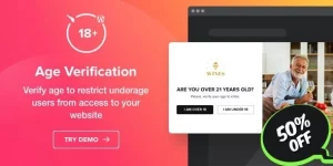 Ensure compliance with age restrictions using the Elfsight Age Verification widget! This user-friendly popup checks visitor ages