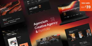 Make your website stand out with Agencium. Perfect for creative agencies