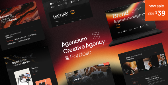 Make your website stand out with Agencium. Perfect for creative agencies