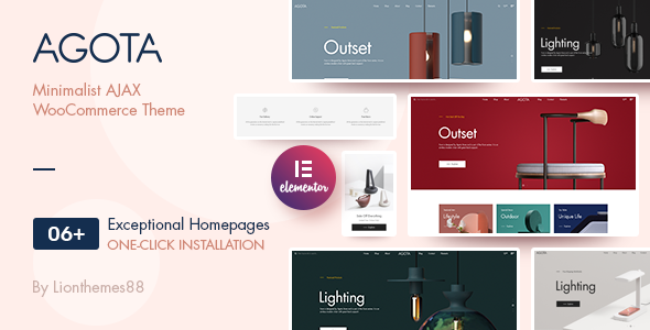 The Agota WordPress theme is a versatile and modern design that is perfect for any kind of online store. It is built with the popular Elementor page builder
