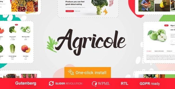 Agricole WordPress Theme is perfectly suitable for an agricultural business