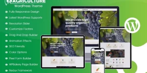 Agriculture  Farming is a vibrant and well-rated premium WordPress theme. It is ideal for agricultural farm business