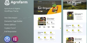 Agrofarm is a well coded and modern WordPress Theme