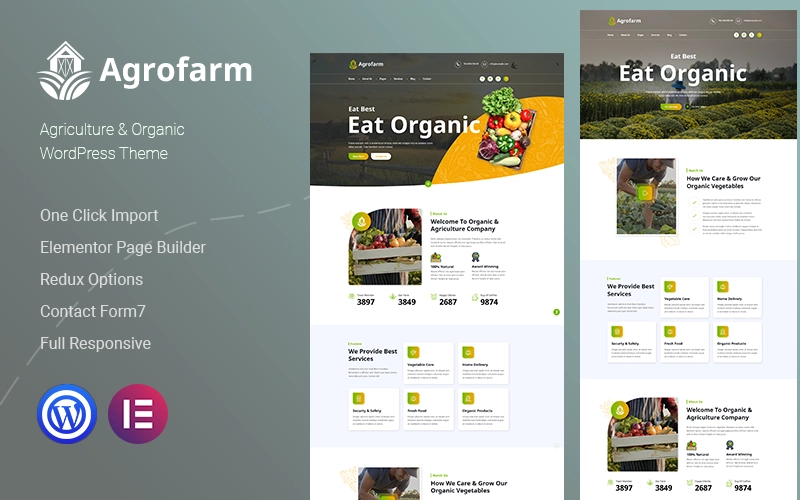 Agrofarm is a well coded and modern WordPress Theme