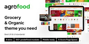 Looking for a modern and feature-rich WooCommerce WordPress theme? You should check out the Agrofood – Elementor WooCommerce WordPress Theme. With its sleek design and powerful customization tools