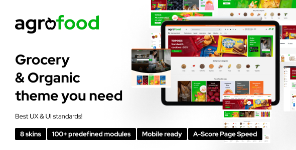 Looking for a modern and feature-rich WooCommerce WordPress theme? You should check out the Agrofood – Elementor WooCommerce WordPress Theme. With its sleek design and powerful customization tools