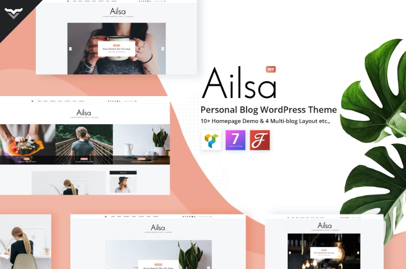 Ailsa - Personal Blog WordPress Theme Ailsa is a smart and clean look WordPress theme for a personal bloggers. You can customize what ever you think to make your website much better from your great ideas. Ailsa is not just a normal theme