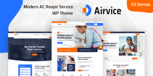 Discover the Airvice AC Repair Services WordPress Theme for an SEO-optimized