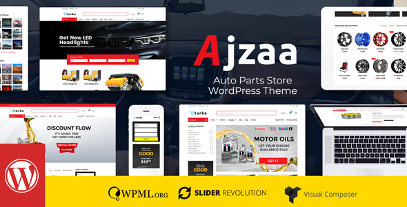 Create a standout online auto parts store with Ajzaa WordPress Theme. Easily customizable