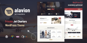   Alavion - Private Jet Charters and WordPress Theme created especially for aviation