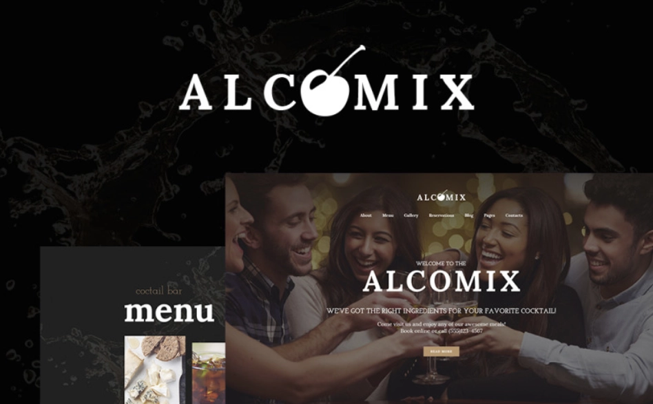 Elevate your online presence with Alcomix - Cocktail Bar WordPress Theme! This elegant