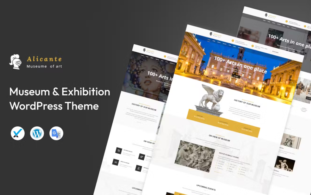 Discover the Alicante – Museum  Exhibition WordPress Theme