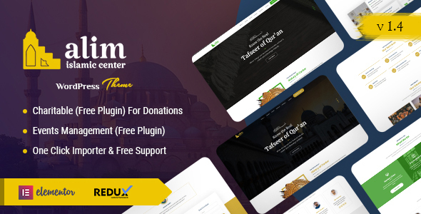 Alim - Islamic Center WordPress Theme: Perfect Choice for Your Community Needs Looking to create an engaging and serene online presence for your mosque