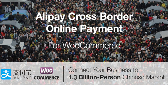 The Alipay Cross-Border Online Payment plugin for WooCommerce allows your business which is not in China to accept payment from the 1.3 billion-person China market.